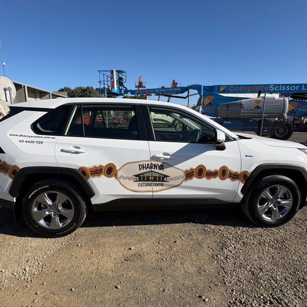 Dharnya Centre_Vehicle Decals_ Driver's Side_Echuca Moama Signarama