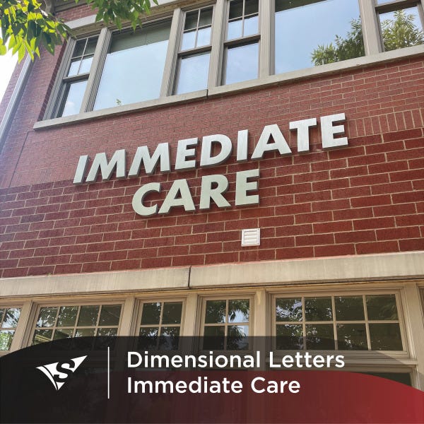 Immediate Care Center Gets Fresh Dimensional Letters