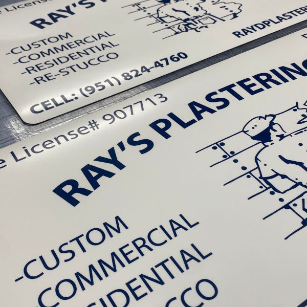 Ray's Plastering Vehicle Magnets