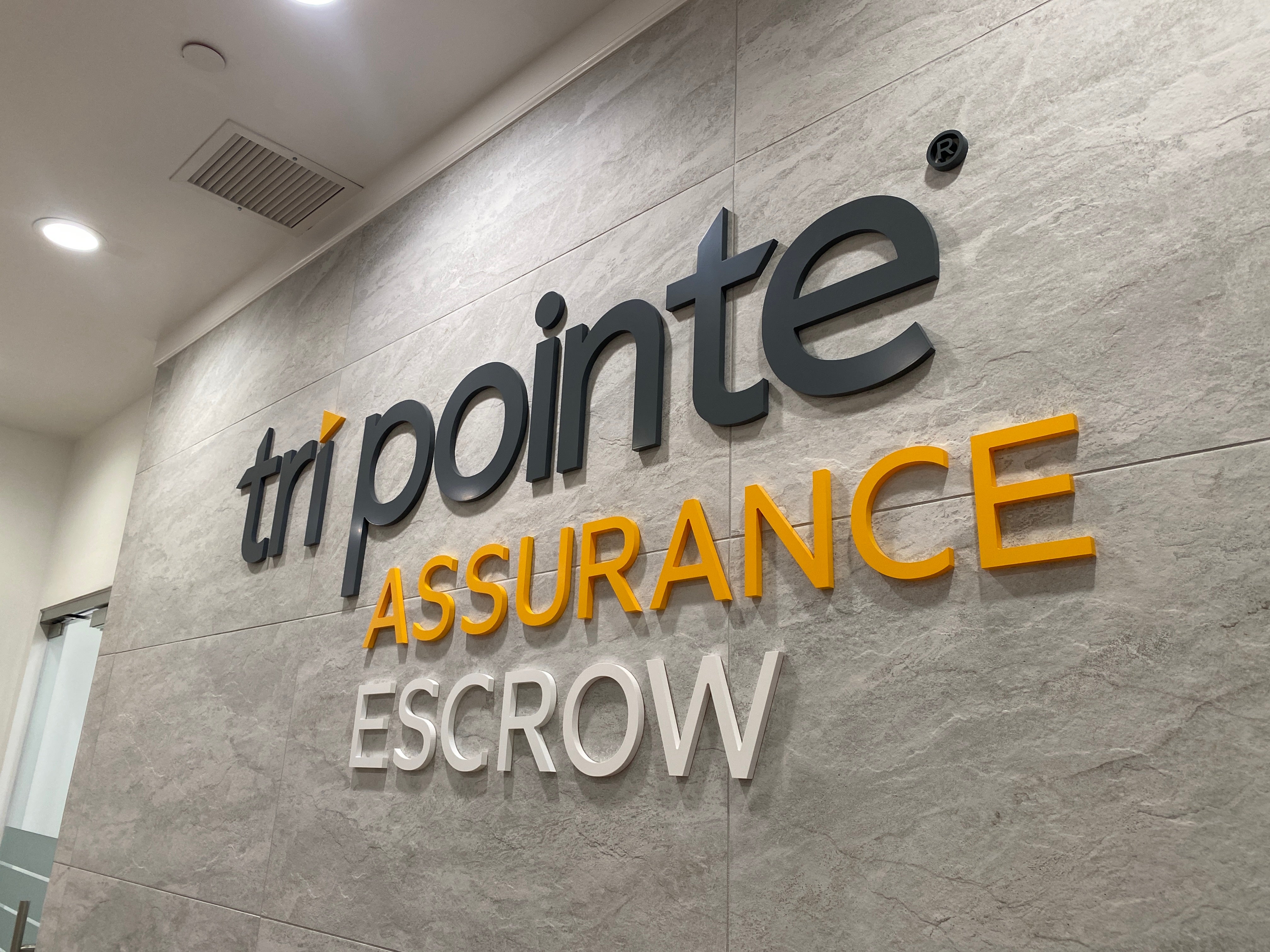 TriPointe Acrylic Lobby Sign