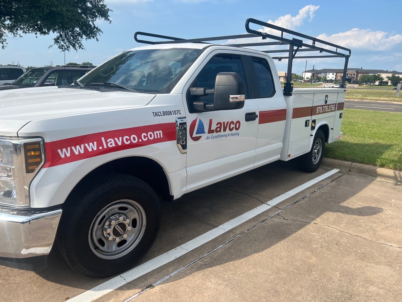Lavco AC and Heating Truck decals
