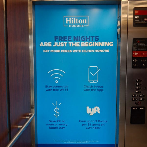 Hampton Inn Elevator Door Graphics