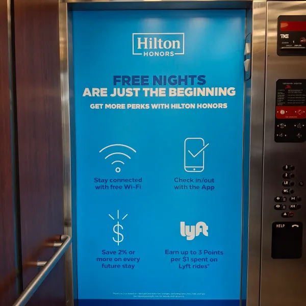 Hampton Inn Elevator Door Graphics