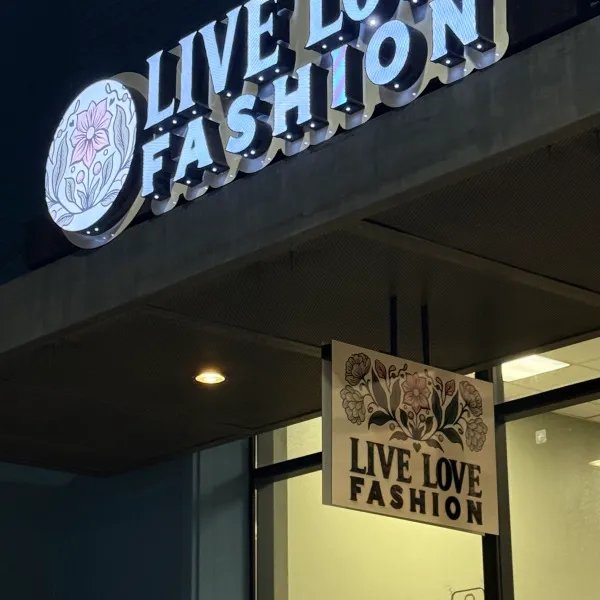 Live Love Fashion Channel Letters