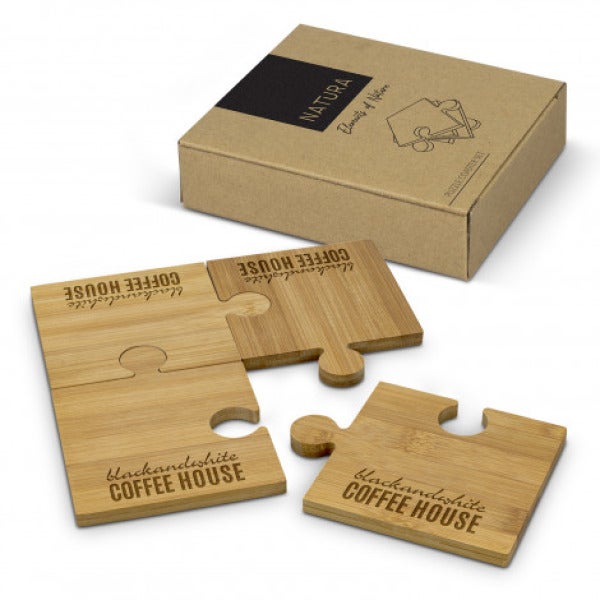 Custom NATURA Puzzle Coaster - Set of 4