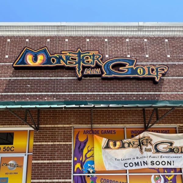monster mini golf exterior