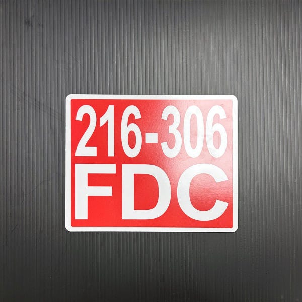 9548 FDC Sign