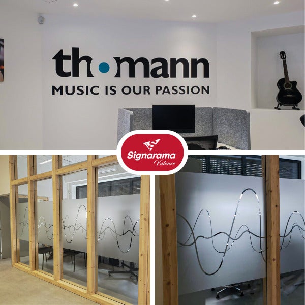 Une déco intérieure harmonieuse pour les cloisons vitrées chez Thomann !
