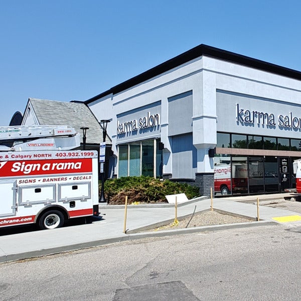 Karma Salon - Storefront Signage