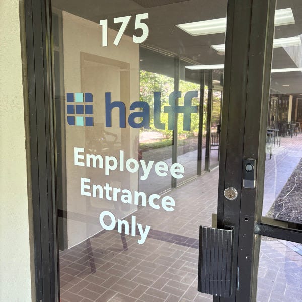 Halff_Window Graphics_Door Graphics_Employees Only