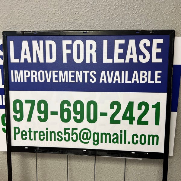 For Lease Signs