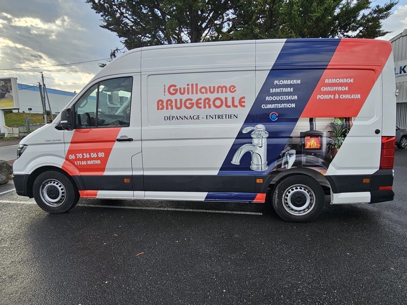 semi Covering véhicule cognac