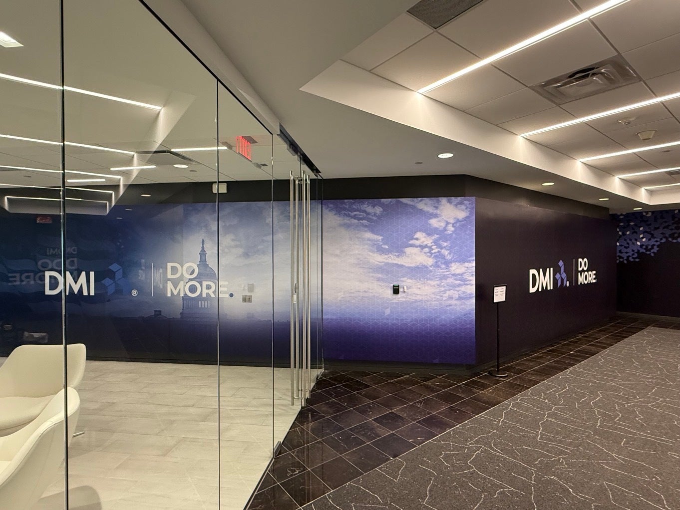 Custom Wall Murals and Office Graphics for DMI in Tysons, VA