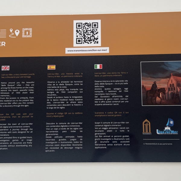 Plaque décorative et d'informations pour votre entreprise
