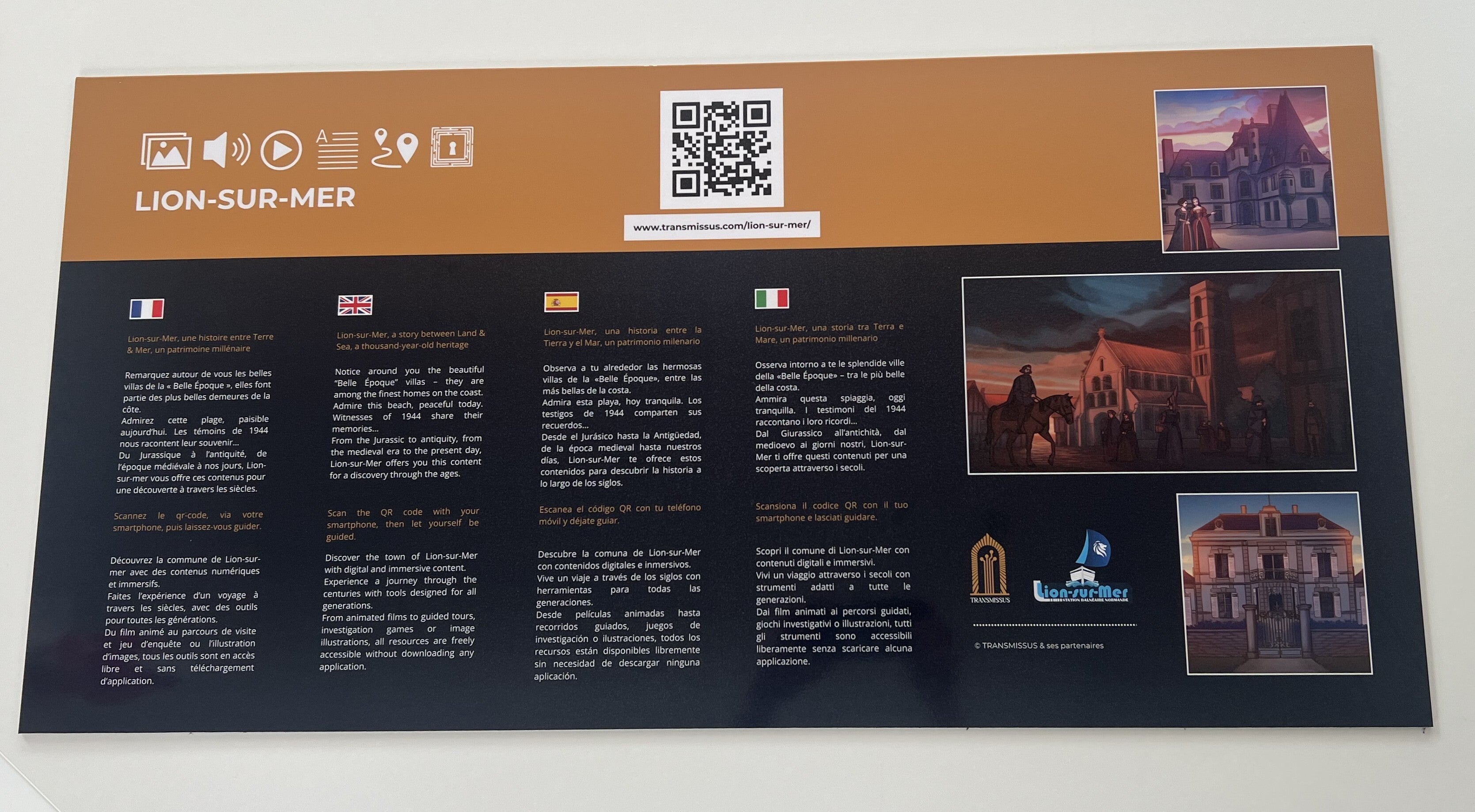 Plaque décorative et d'informations pour votre entreprise
