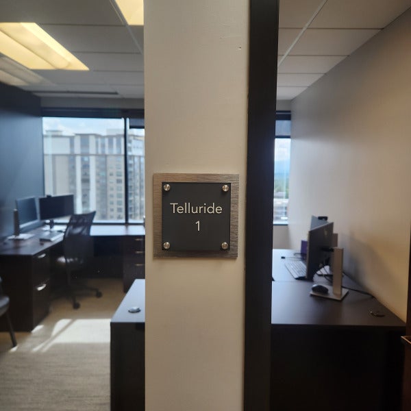 Polished Professionalism: Custom Acrylic & Rowmark Wall Plaques for Offices
