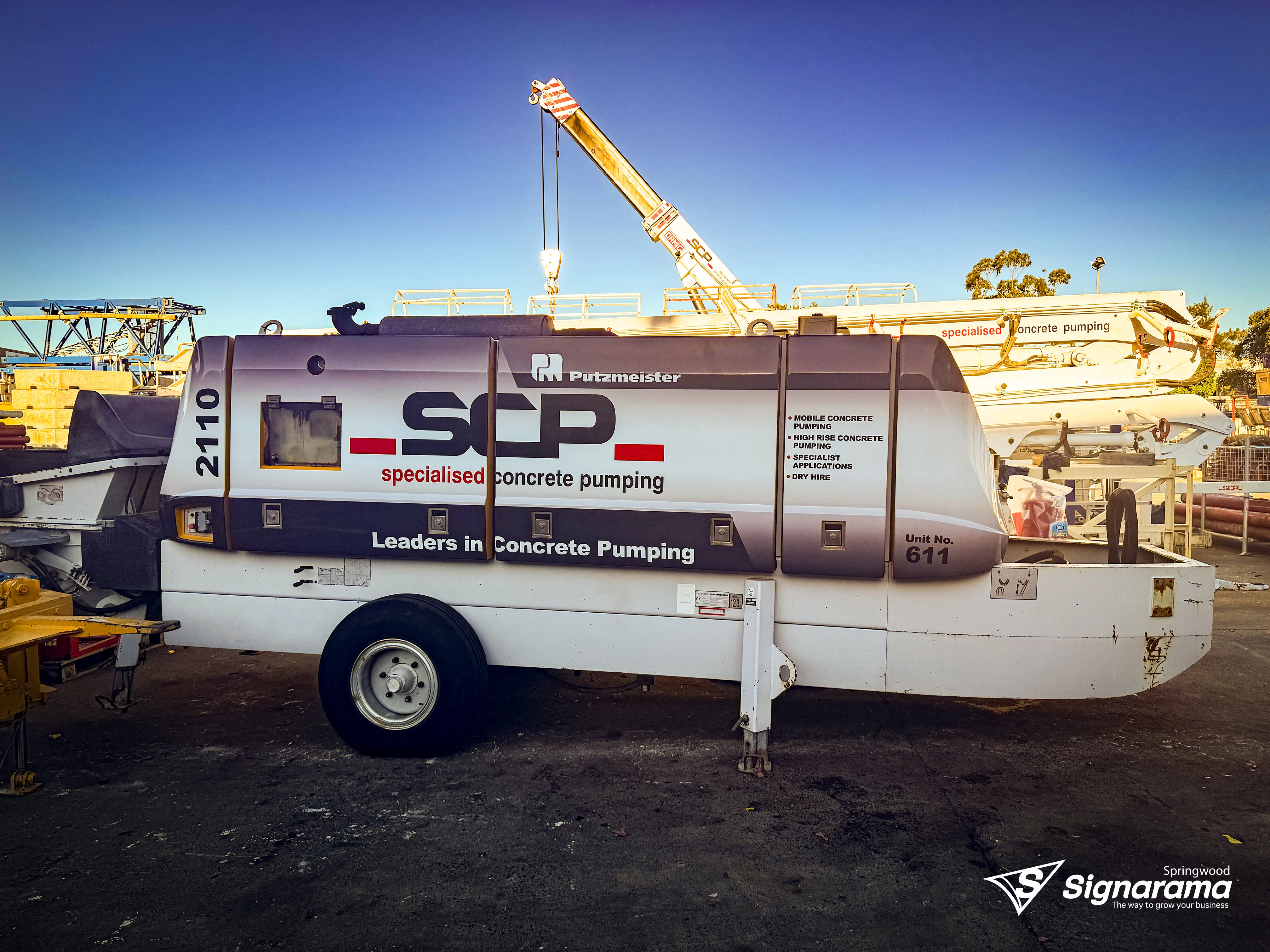Specialised Concrete Pumping - Pump Graphics