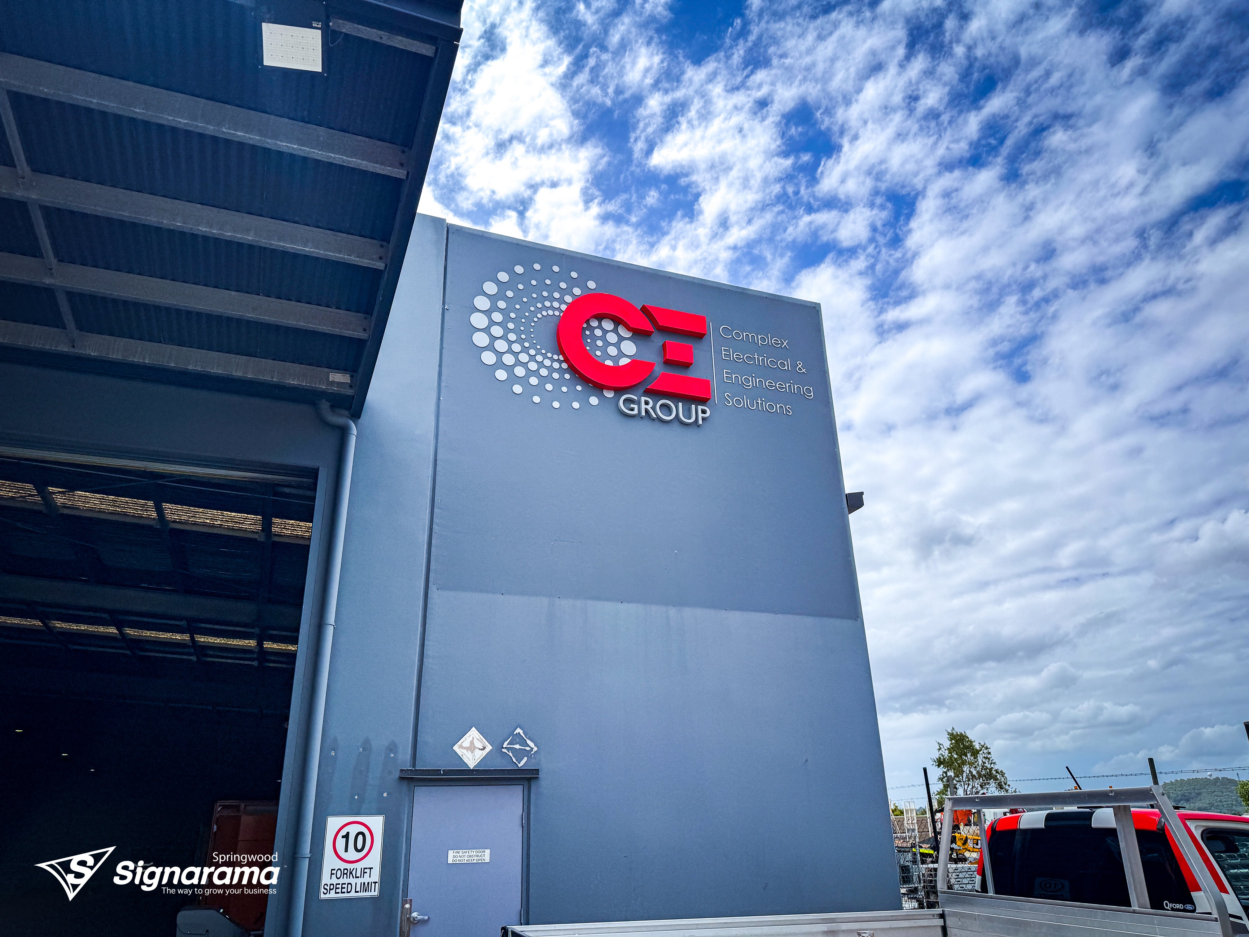 CE Group – 3D fabricated letters