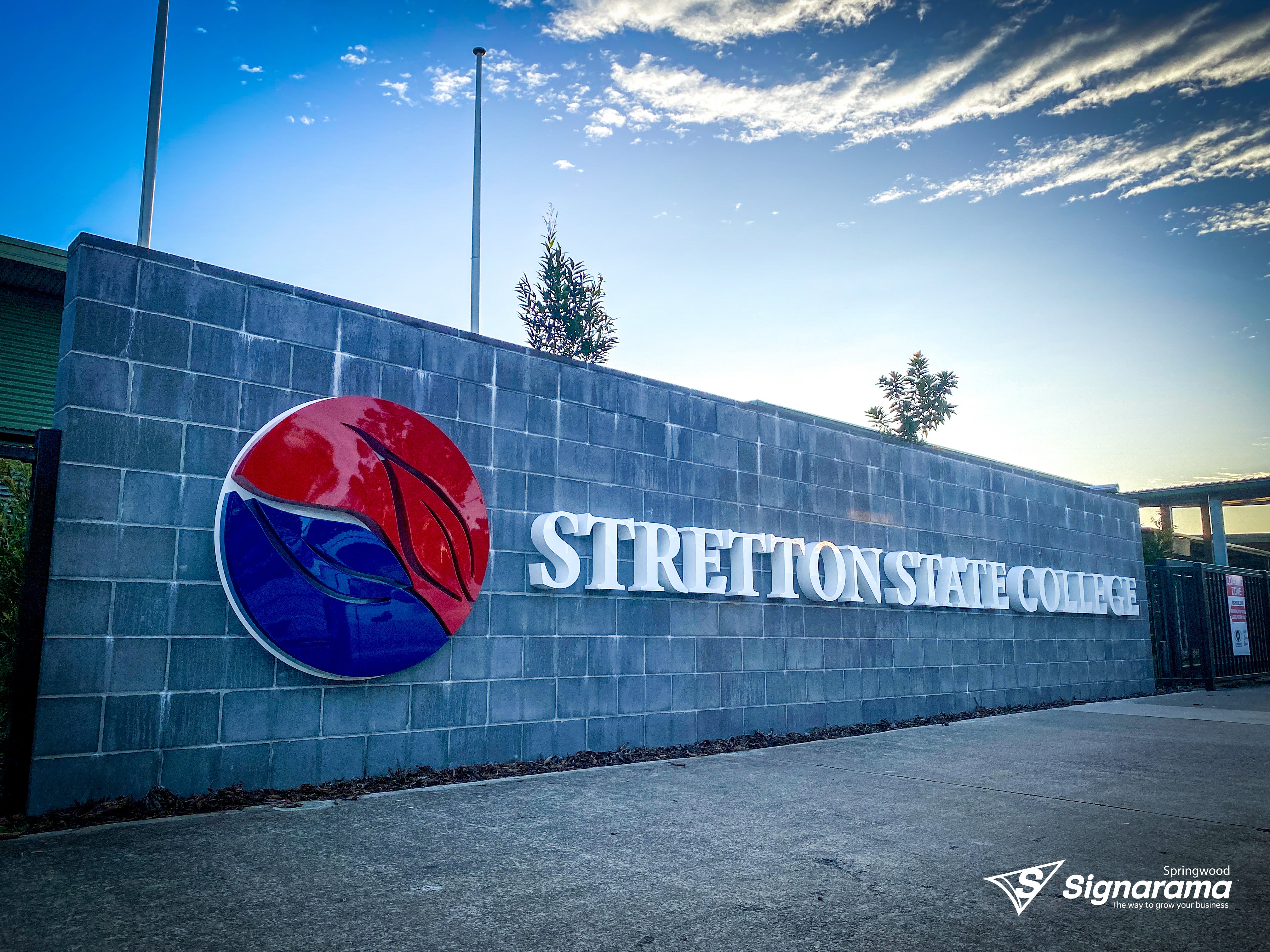 Stretton State – 3D fabricated letters