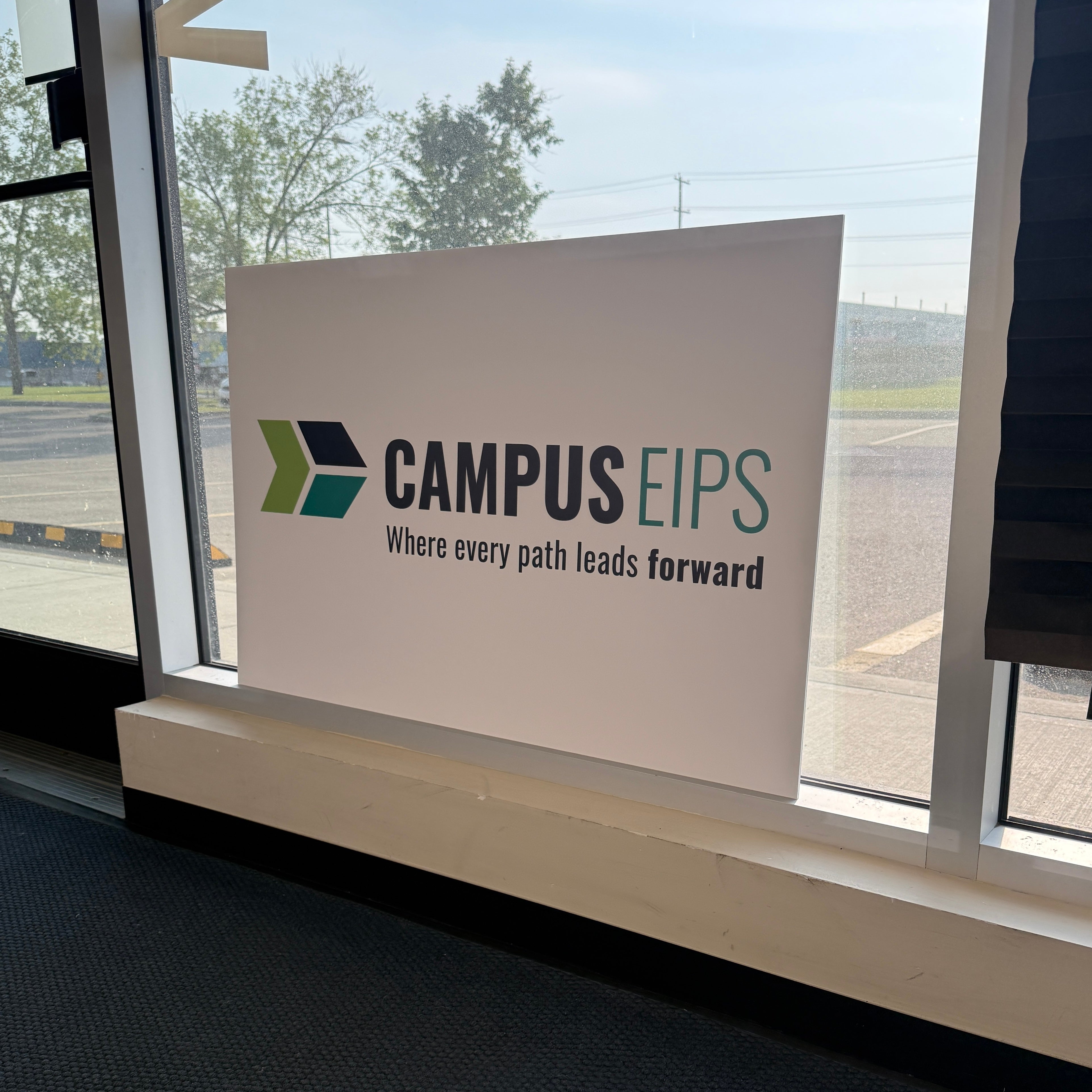 Foamcore sign for Elk Island Public School Division in Sherwood Park, AB