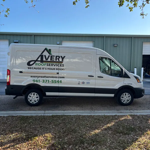 Avery Roof Services van vinyl