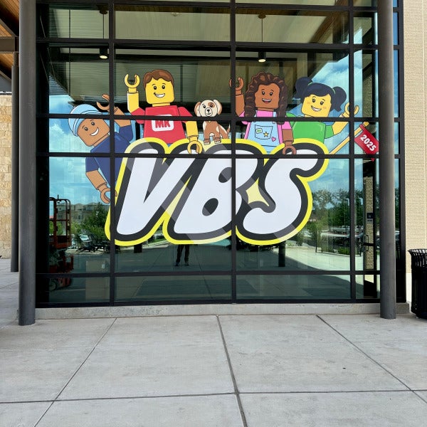 Milestone Church VBS Decals done by Signarama North Fort Worth/Keller
