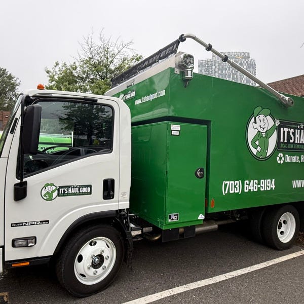 Custom Truck Decals in Tysons Corner | “It’s Haul Good” Junk Removal Stands Out on the Road