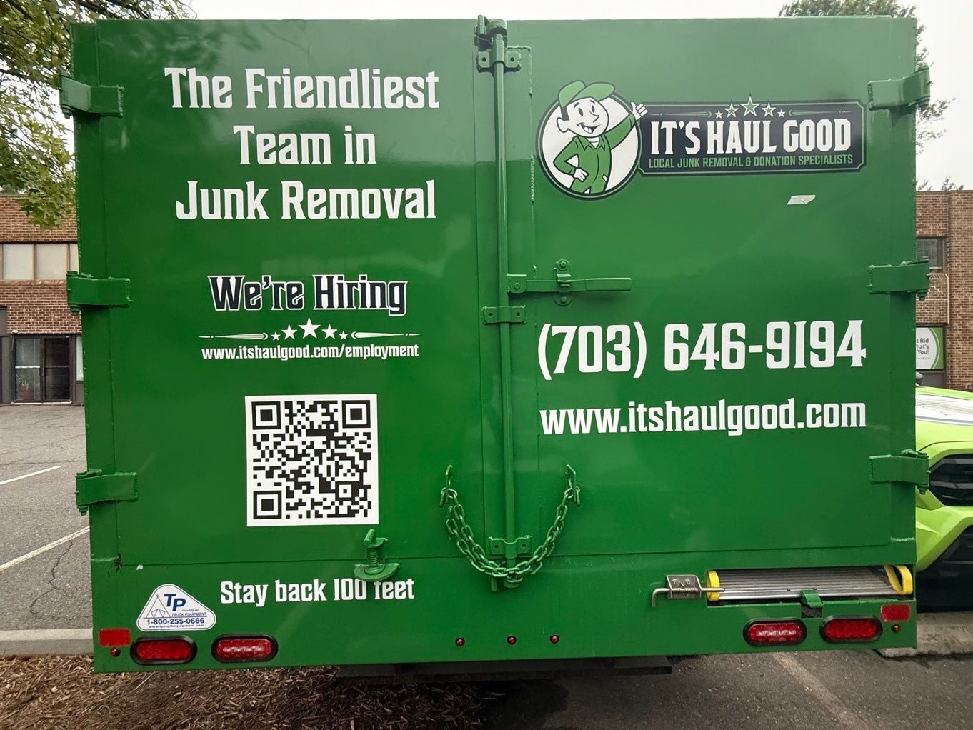 Custom Truck Decals in Tysons Corner | “It’s Haul Good” Junk Removal Stands Out on the Road