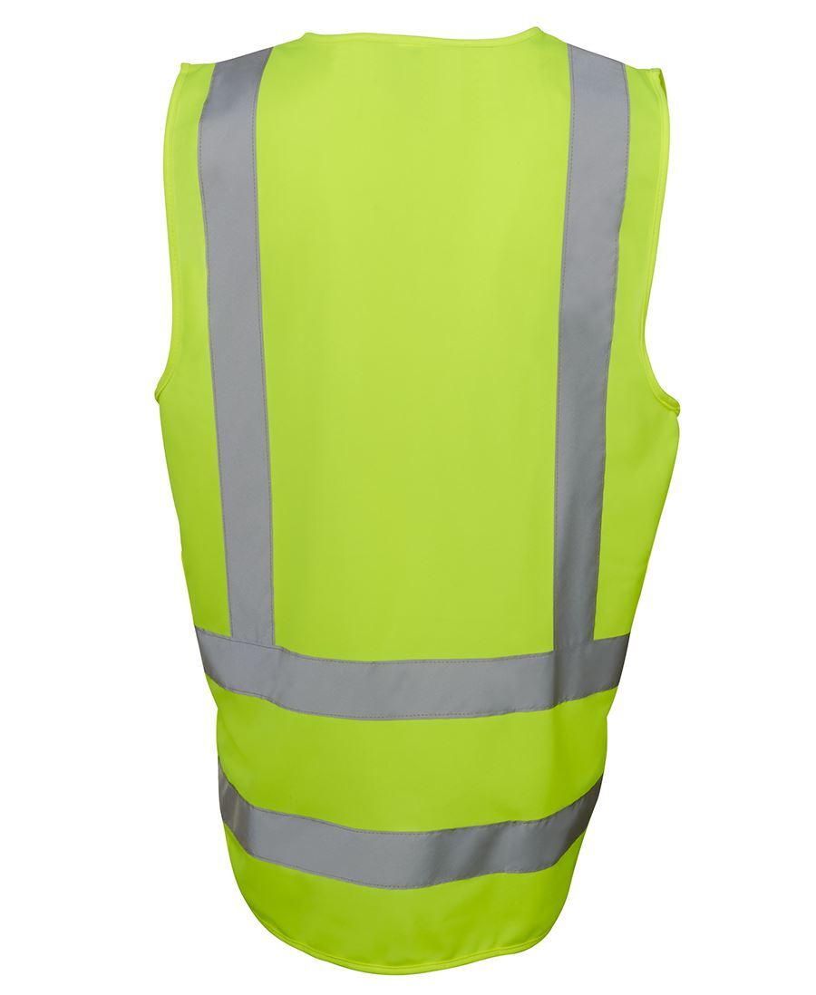 JB'S HI VIS ZIP DROP TAIL H PATTERN (D+N) VEST