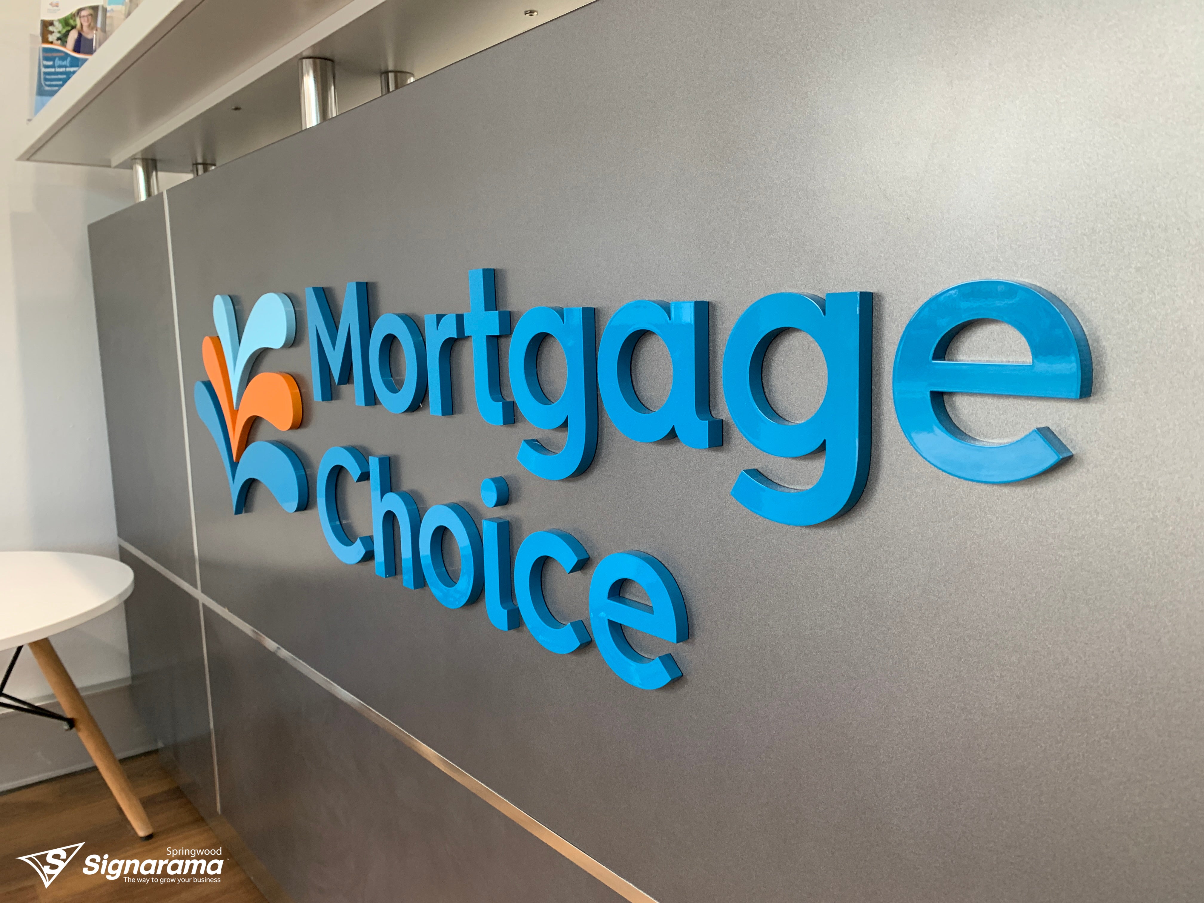 Mortgage Choice – 3D cut letter signage
