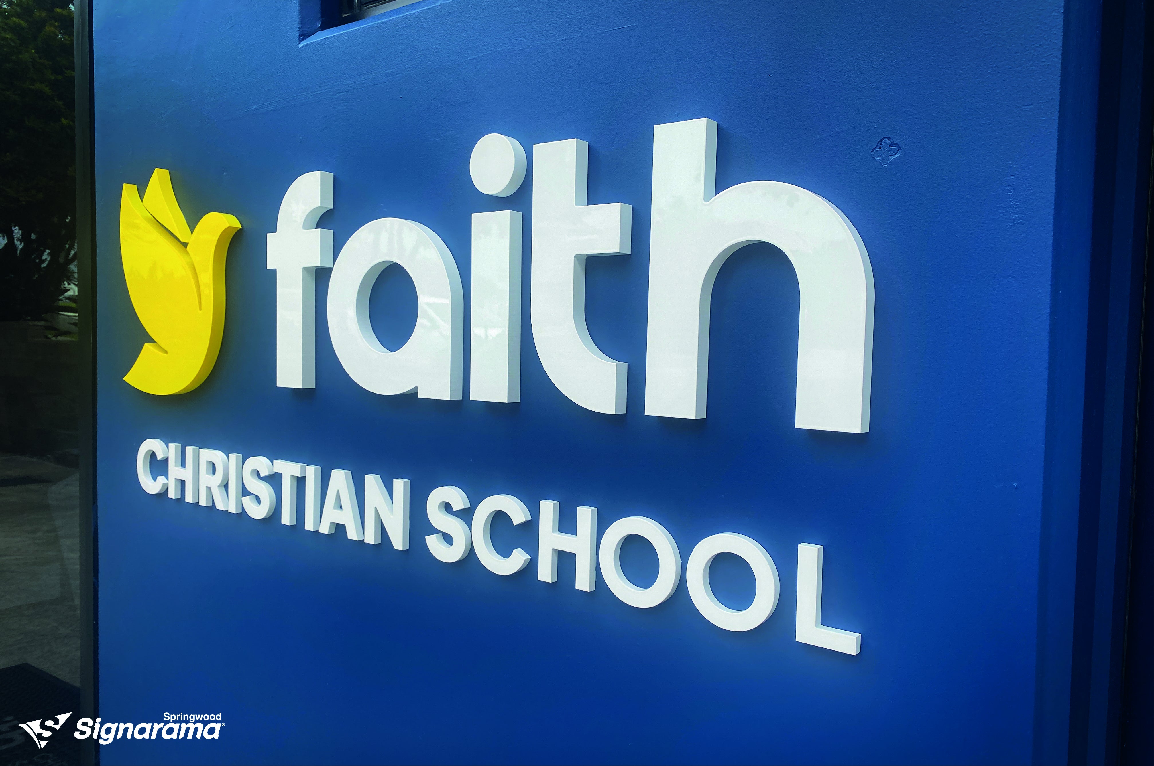 Faith Christian School – 3D cut letter signage