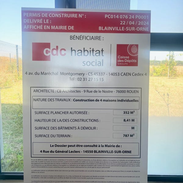 Panneau de chantier pour vos programmes/ constructions