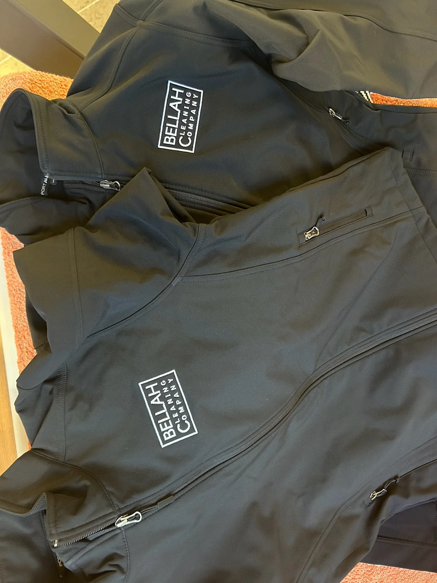 Custom Jackets for Bellah Cleaning Company!