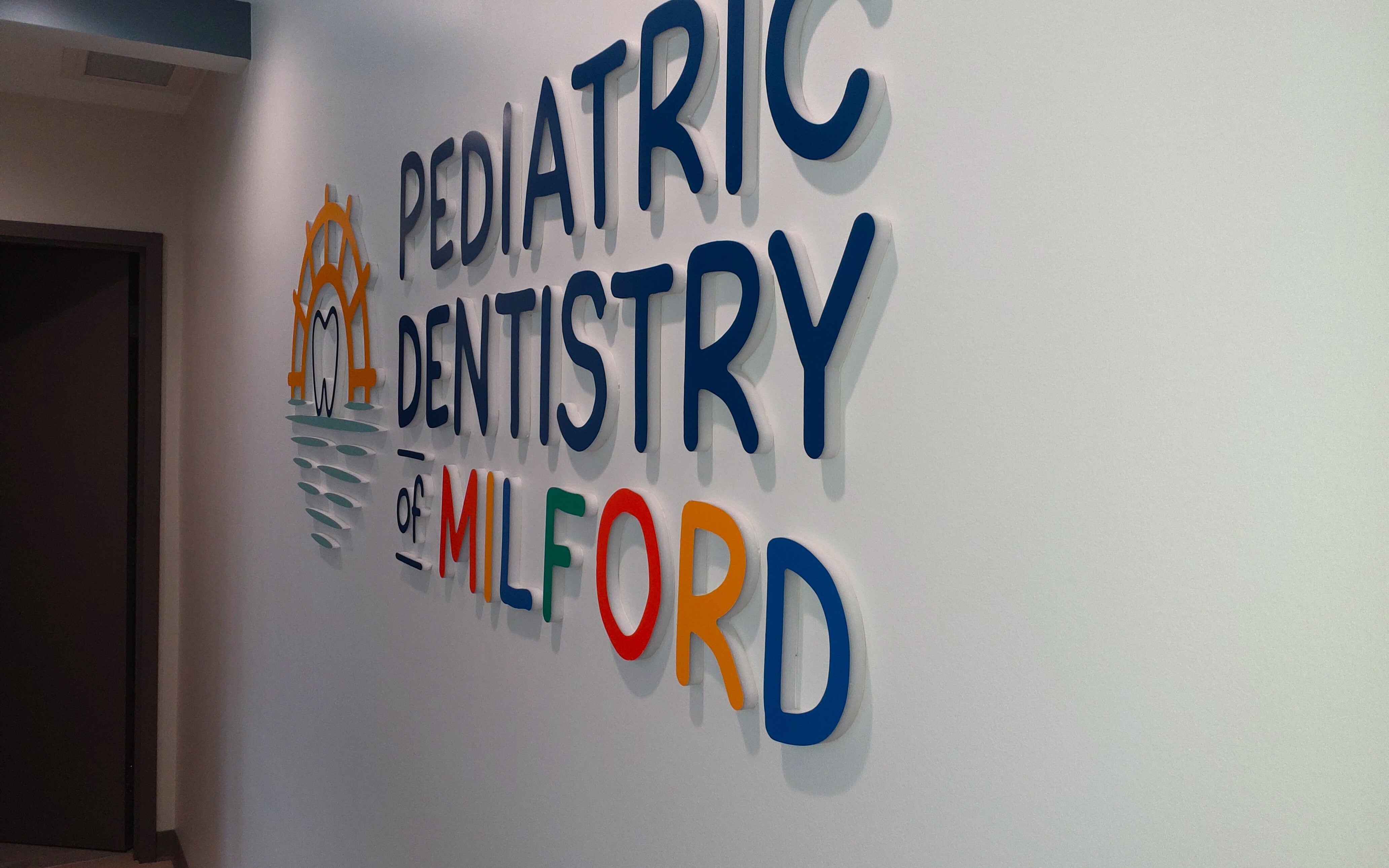 Colorful Interior Signage With Pediatric Dentistry of Milford