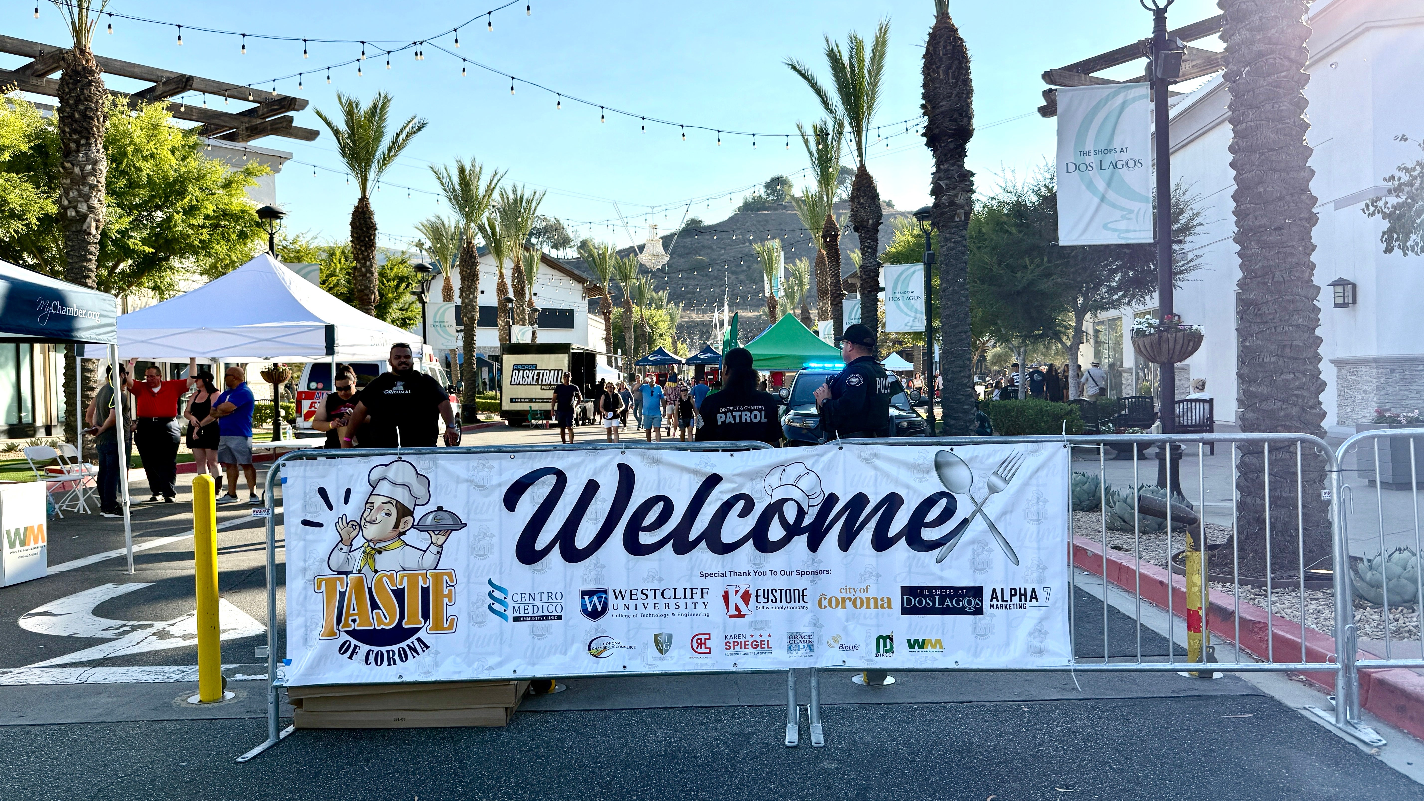 Taste of Corona 2025 Event Signage