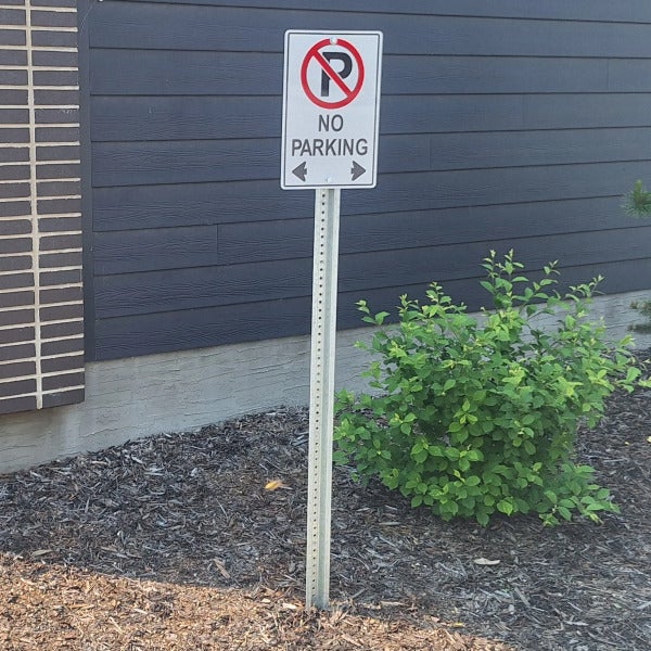 Reflective Parking Sign & Post for KDM Management in Edmonton, AB