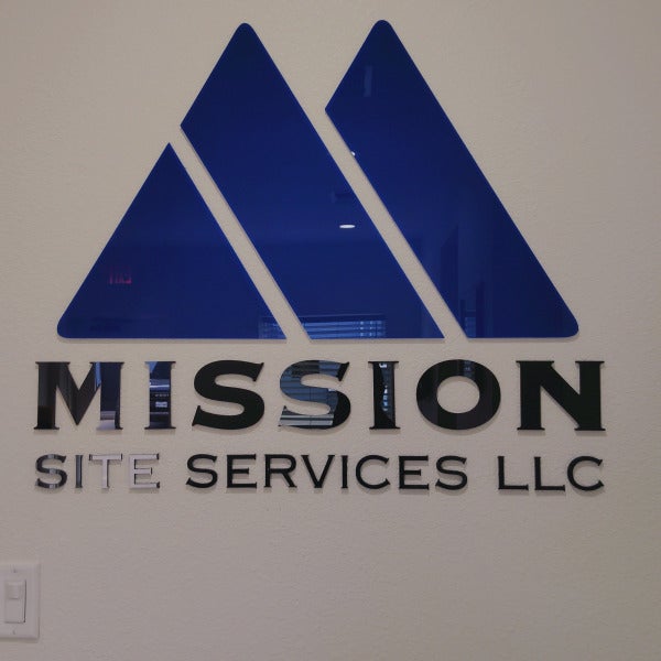 Dimensional Wall Decal at Mission Site Services