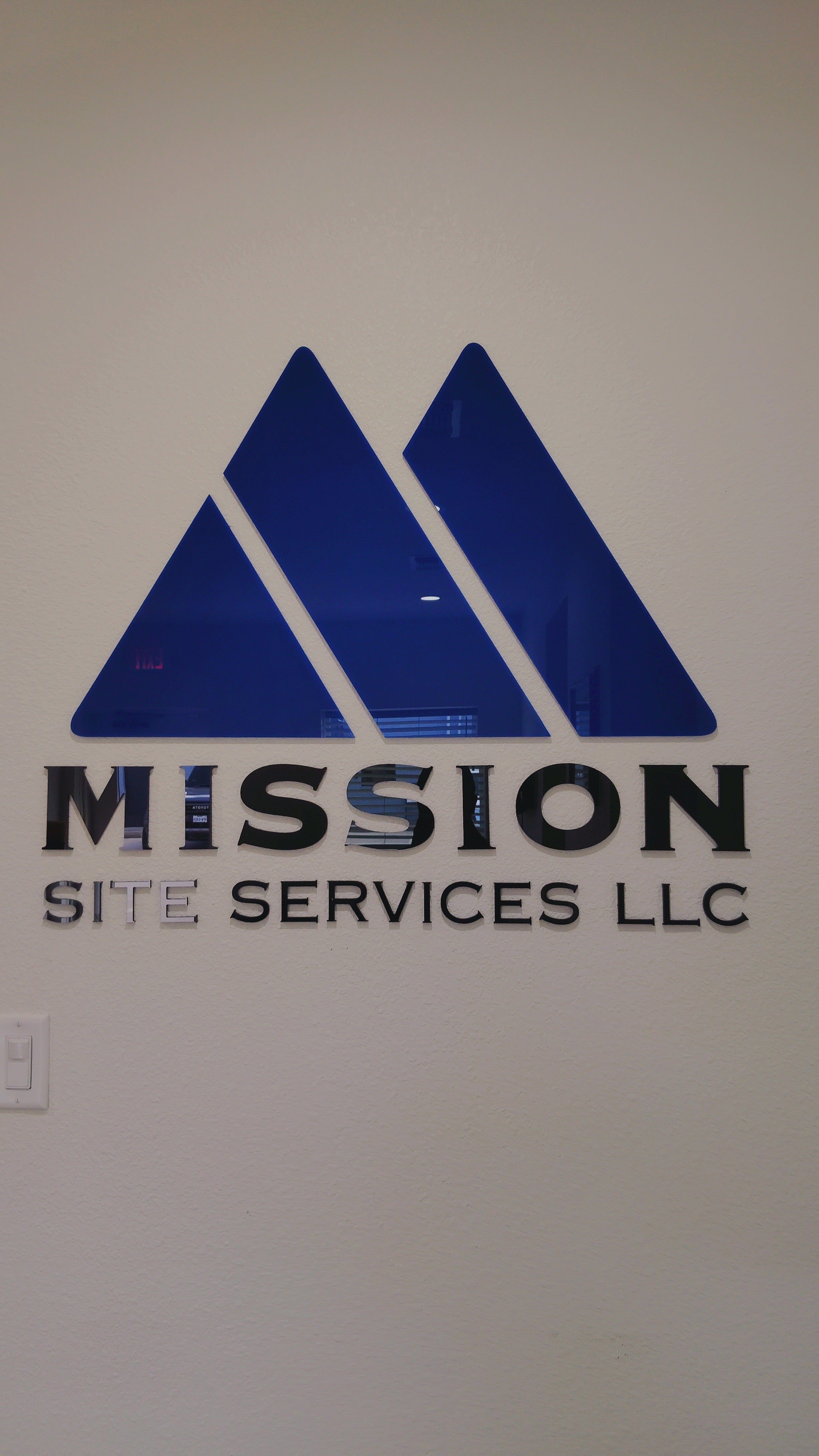 Dimensional Wall Decal at Mission Site Services