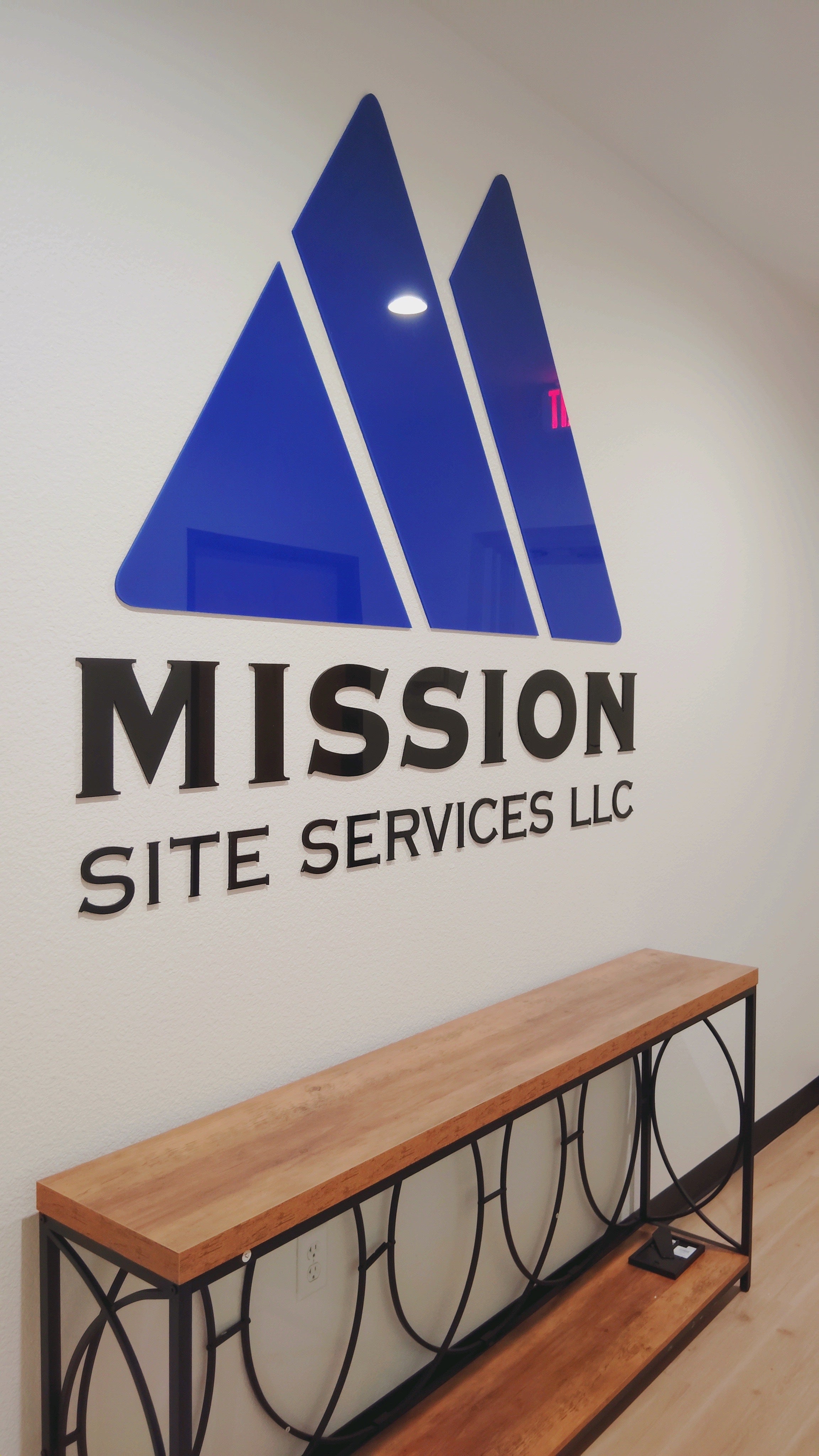 Dimensional Wall Decal at Mission Site Services
