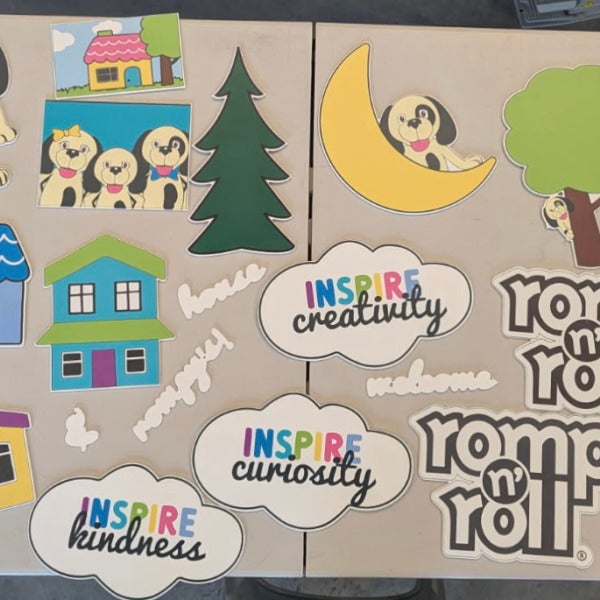 Romp n' Roll PVC Signs