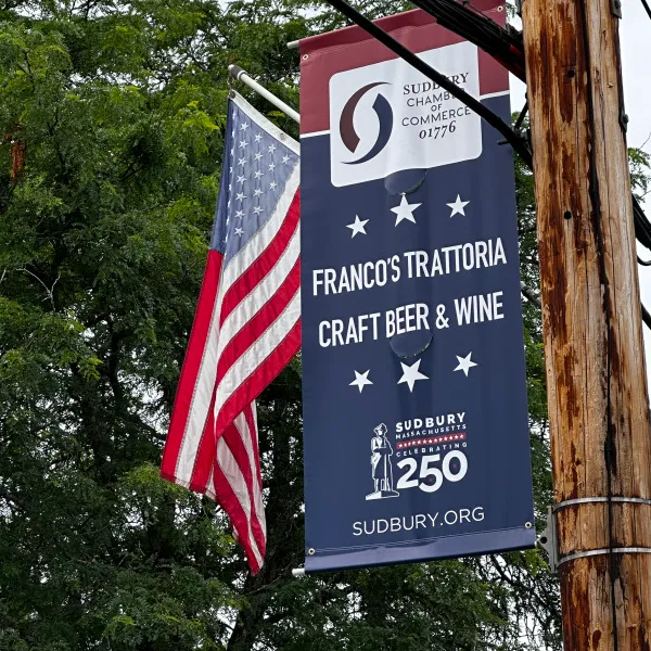 Sudbury Chamber pole banner Francos