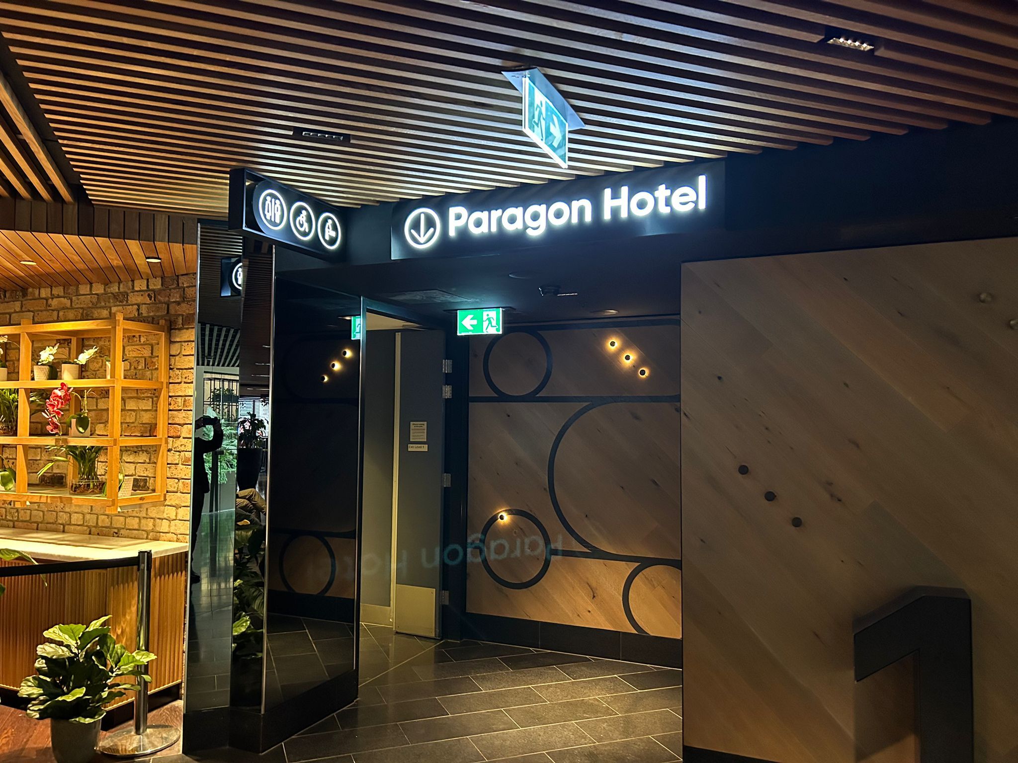 Paragon Hotel Pub Multiple Signages