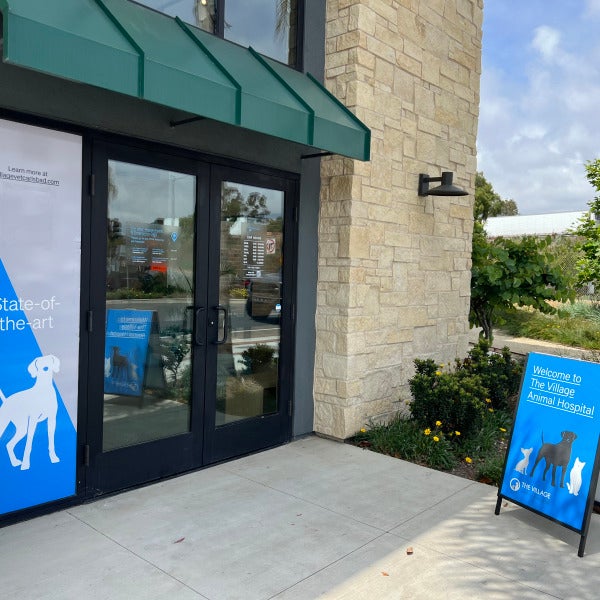 A-Frames, Banners, and more! The Village Animal Hospital in Carlsbad!