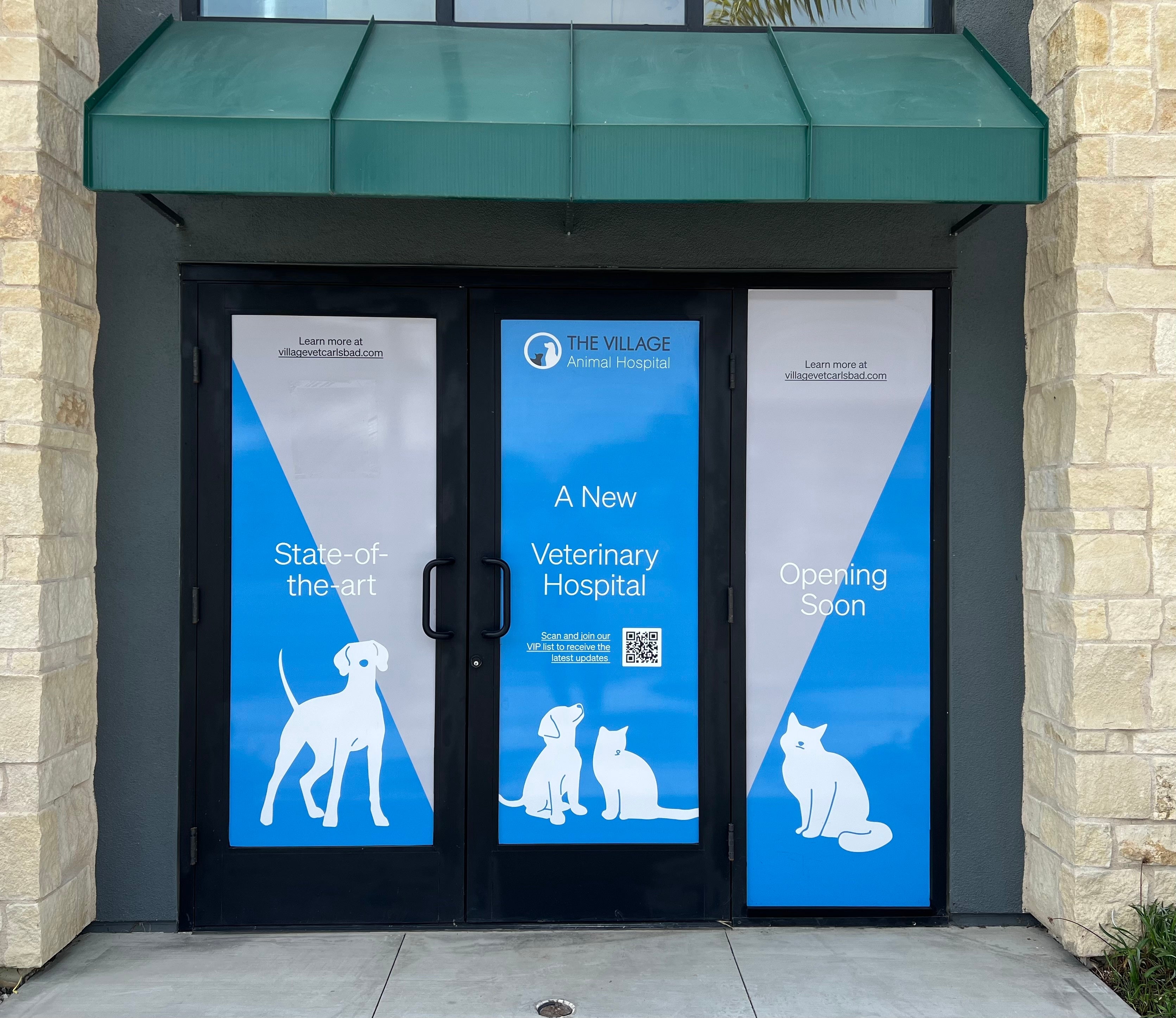 A-Frames, Banners, and more! The Village Animal Hospital in Carlsbad!