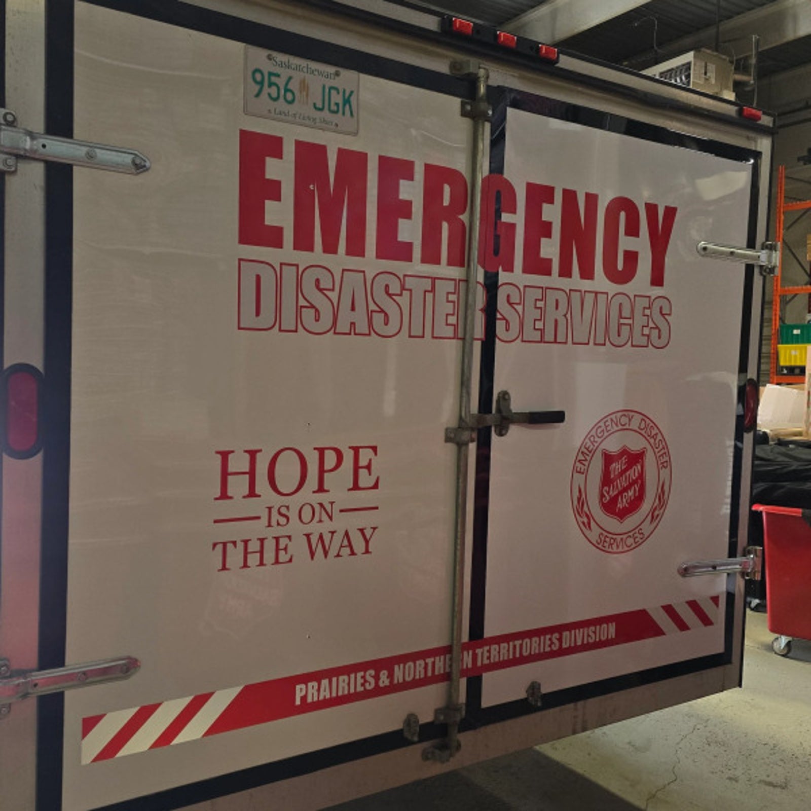 Replacement Trailer Graphics for Salvation Army in Edmonton, AB