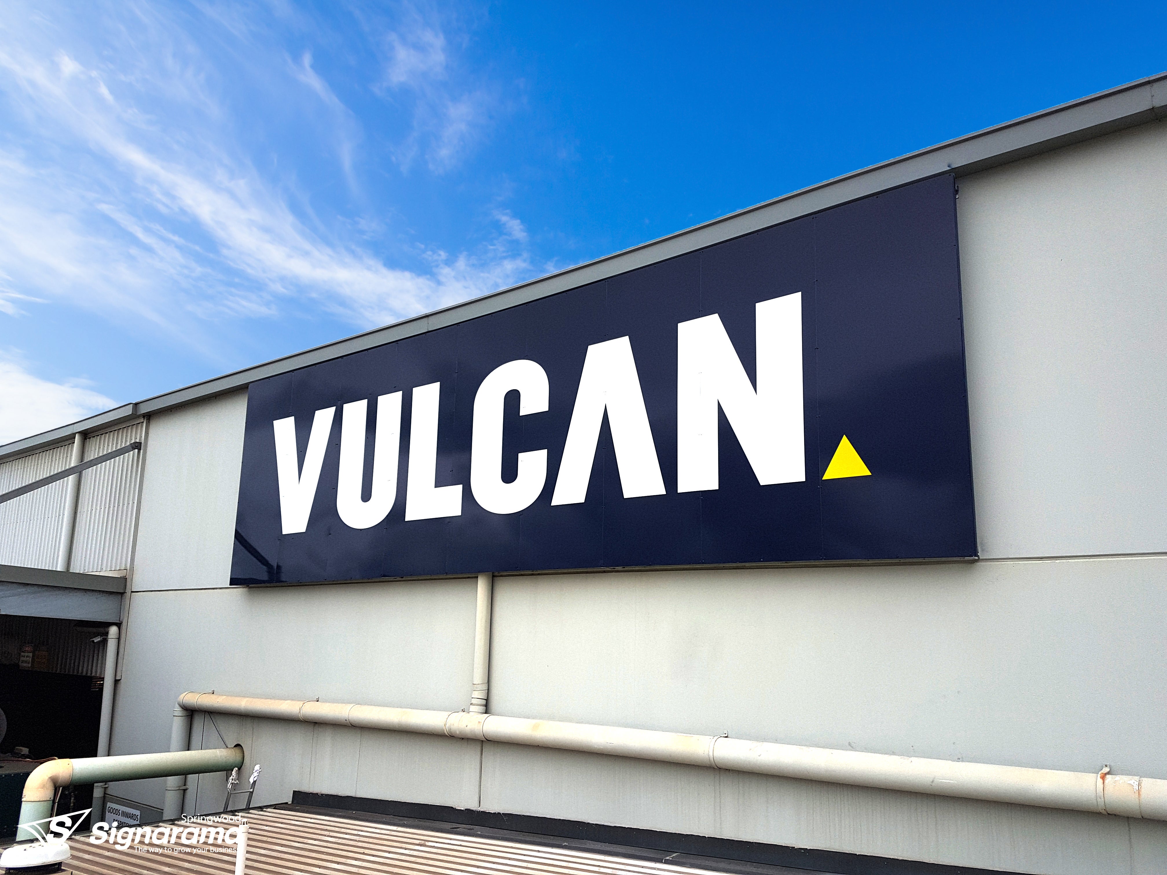 Vulcan – metal signage