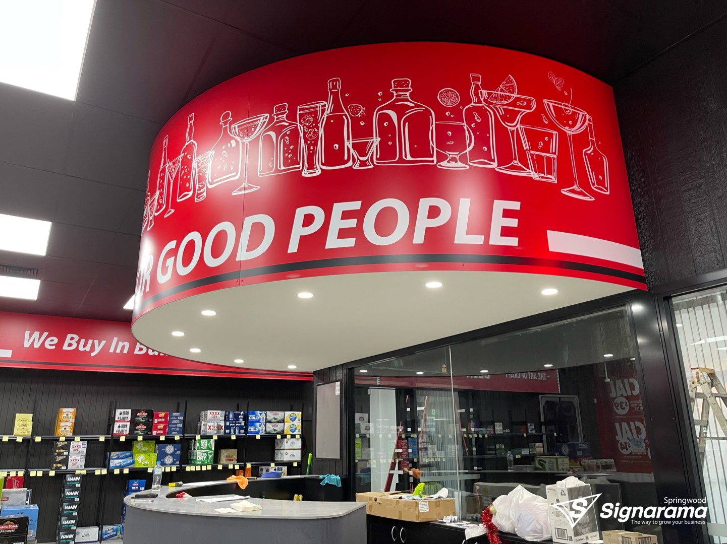 Star Liquor – metal signage