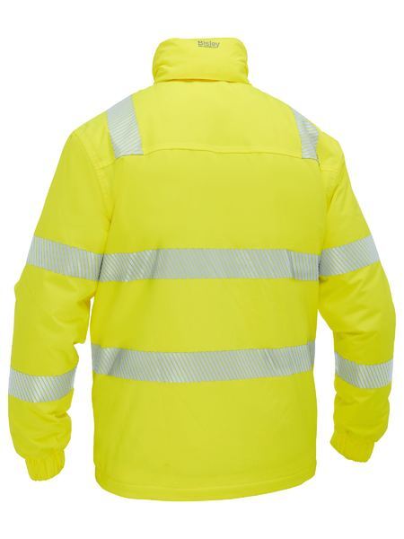 Taped Hi Vis Heated Jacket with Hood