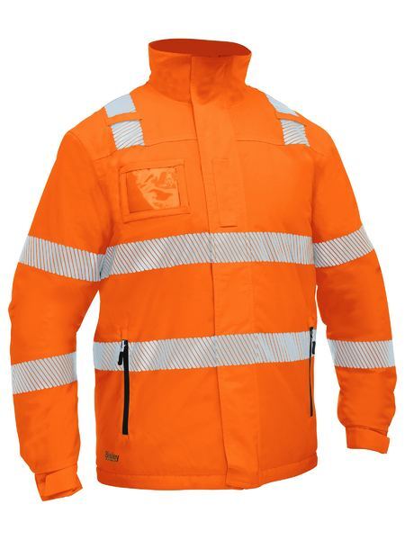 Taped Hi Vis Heated Jacket with Hood