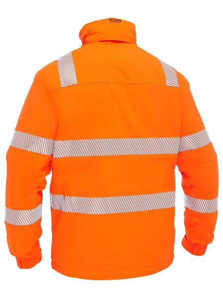Taped Hi Vis Heated Jacket with Hood